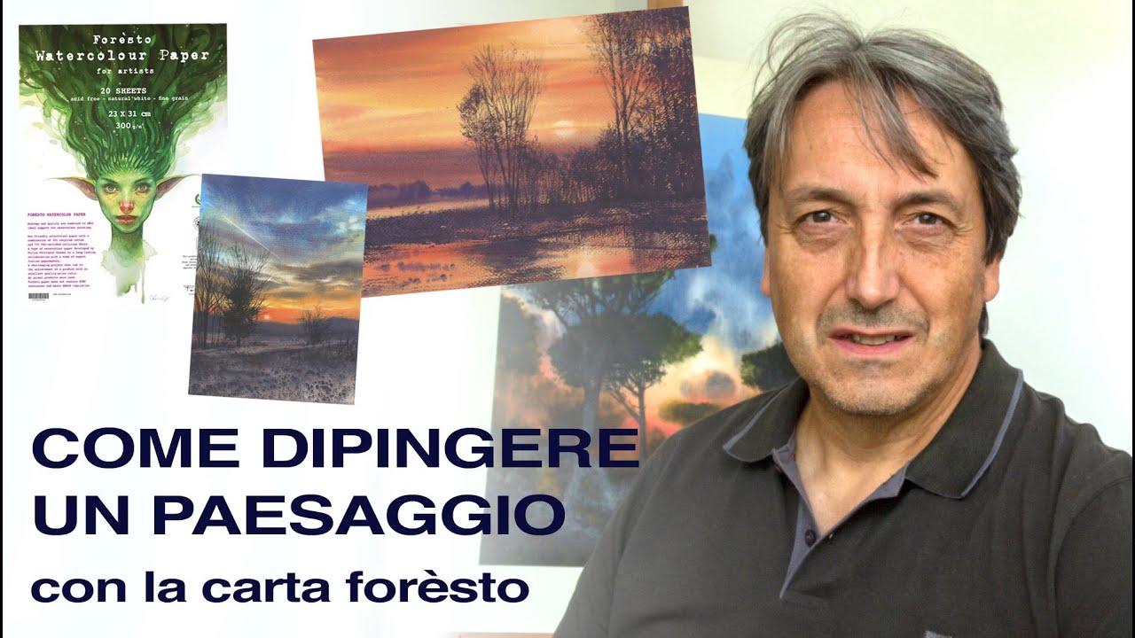 Come dipingere ad acquerello con la carta Forèsto