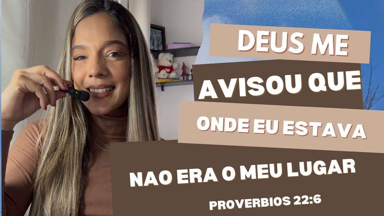 DEUS ME AVISOU QUE ONDE EU ESTAVA FREQUENTANDO NÃO ERA MEU LUGAR✨