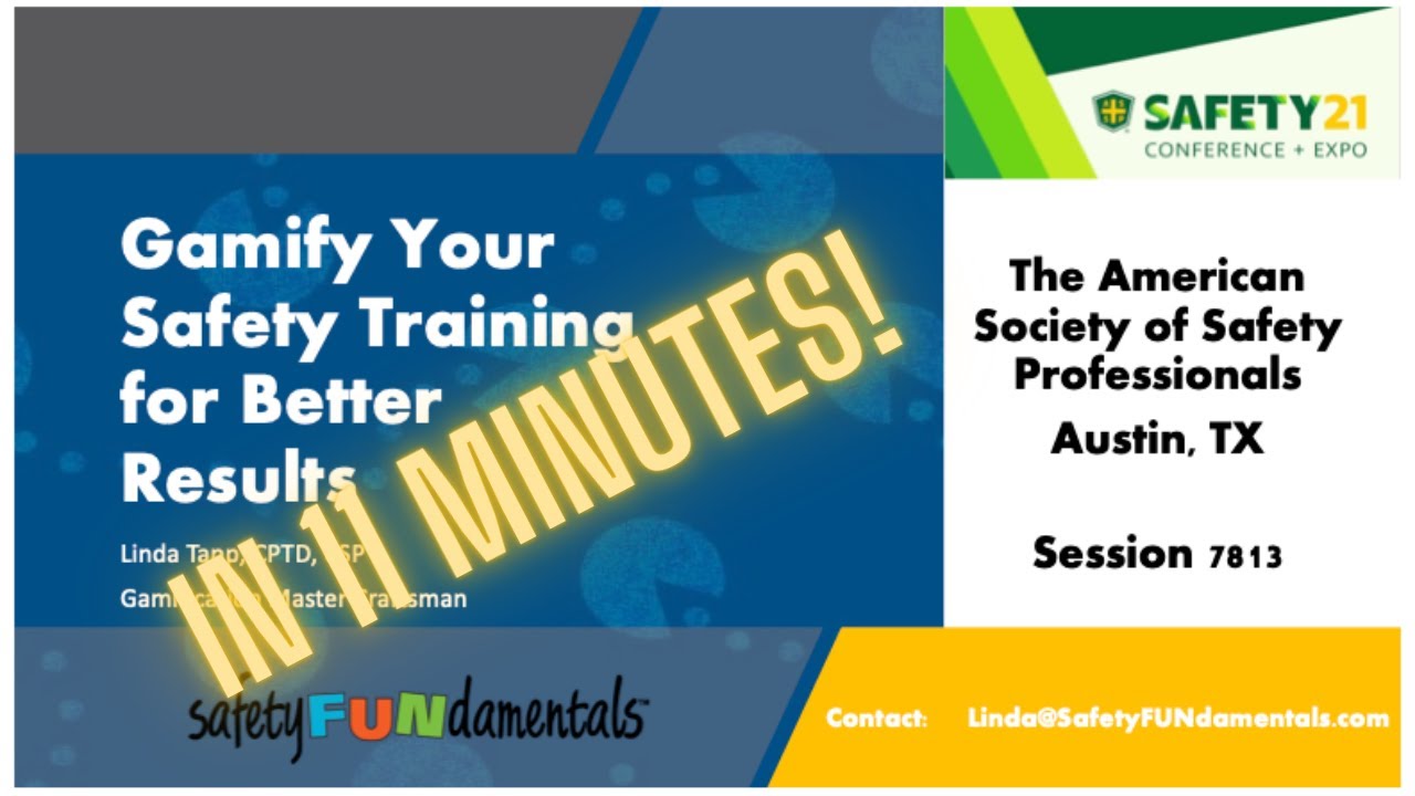 Gamify Your Safety Training for Better Results (in Eleven Minutes)