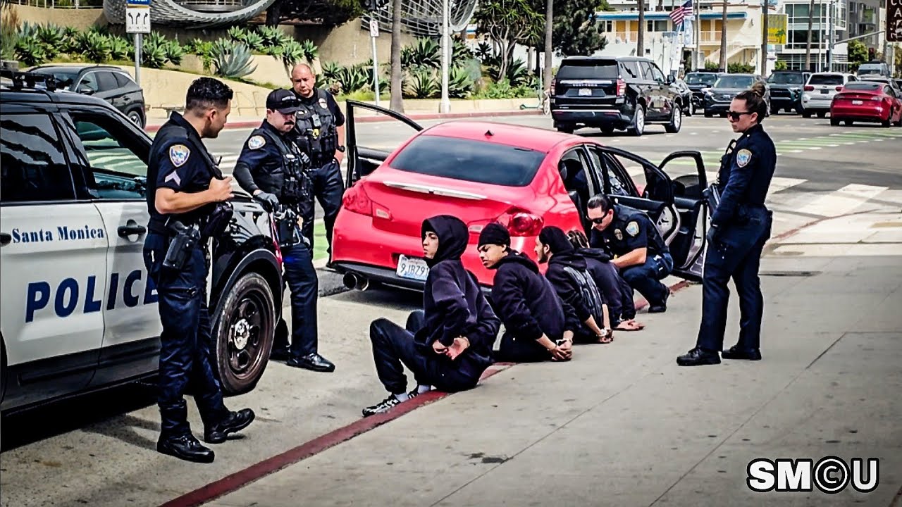 𝗟𝗢𝗔𝗗𝗘𝗗 𝗚𝗨𝗡 𝗔𝗥𝗥𝗘𝗦𝗧: SMPD Seizes Firearm with Round in Chamber During Ocean Avenue Traffic Stop