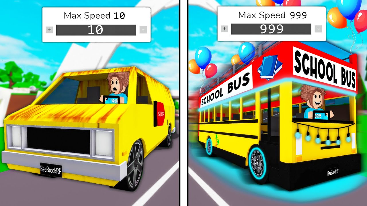 Upgrading SLOWEST To FASTEST School Bus In Brookhaven RP!!