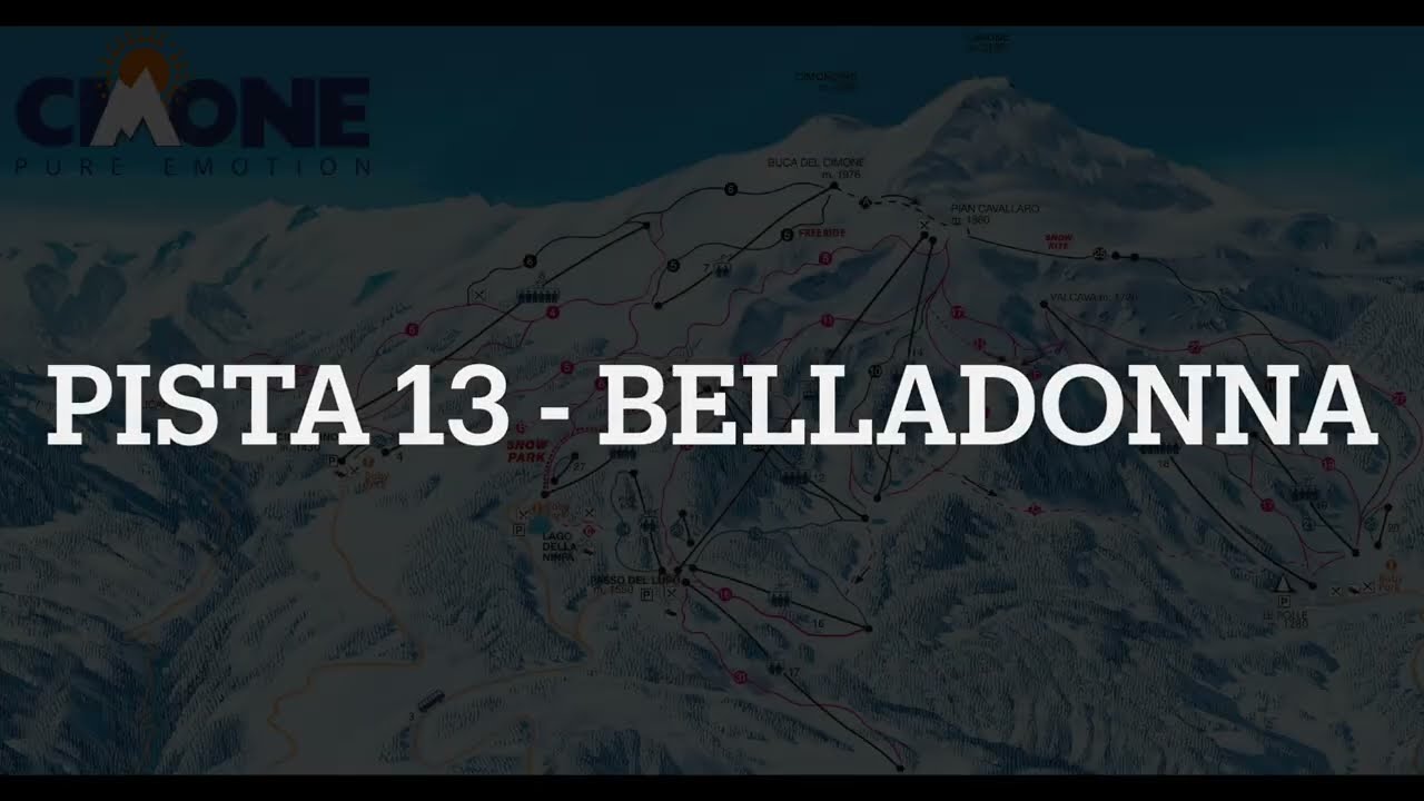 SCI - EMILIA ROMAGNA - CIMONE  - PASSO DEL LUPO - 🔴PISTA 13 - BELLADONNA🔴