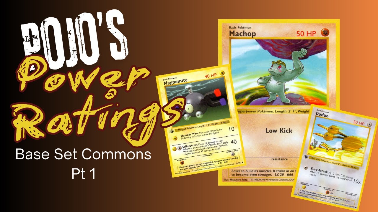 Pojo's Power Ratings - Base Set Commons 1 (Pokemon TCG Retrospective)