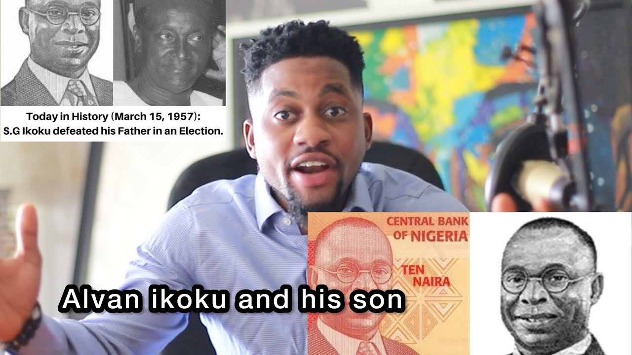 What happened to Alvan ikoku the man embellished on the 10 naira note and his son in 1957 #history