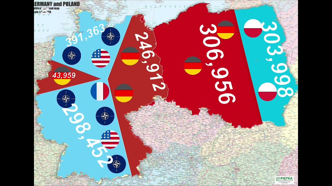 Germany vs Poland with soldier count