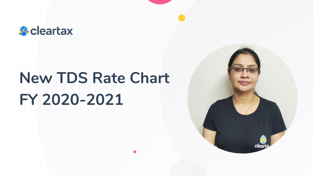 TDS rates FY 2020-21 | New TDS Rate Chart | Threshold Limit | Relaxation | Residents & Non Residents