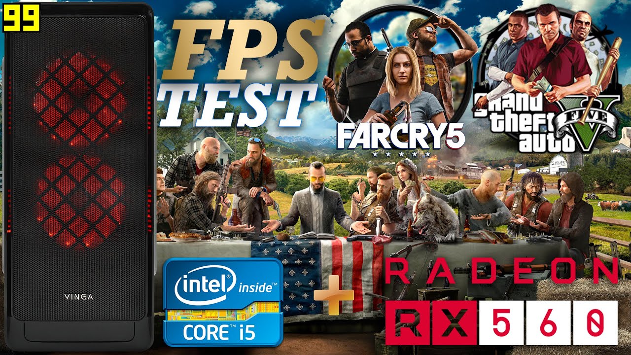 Недорогой игровой ПК i5 3570 + RX 560 4GB (GTA 5, Far Cry 5 FPS TEST) ZEVS PC 8960U