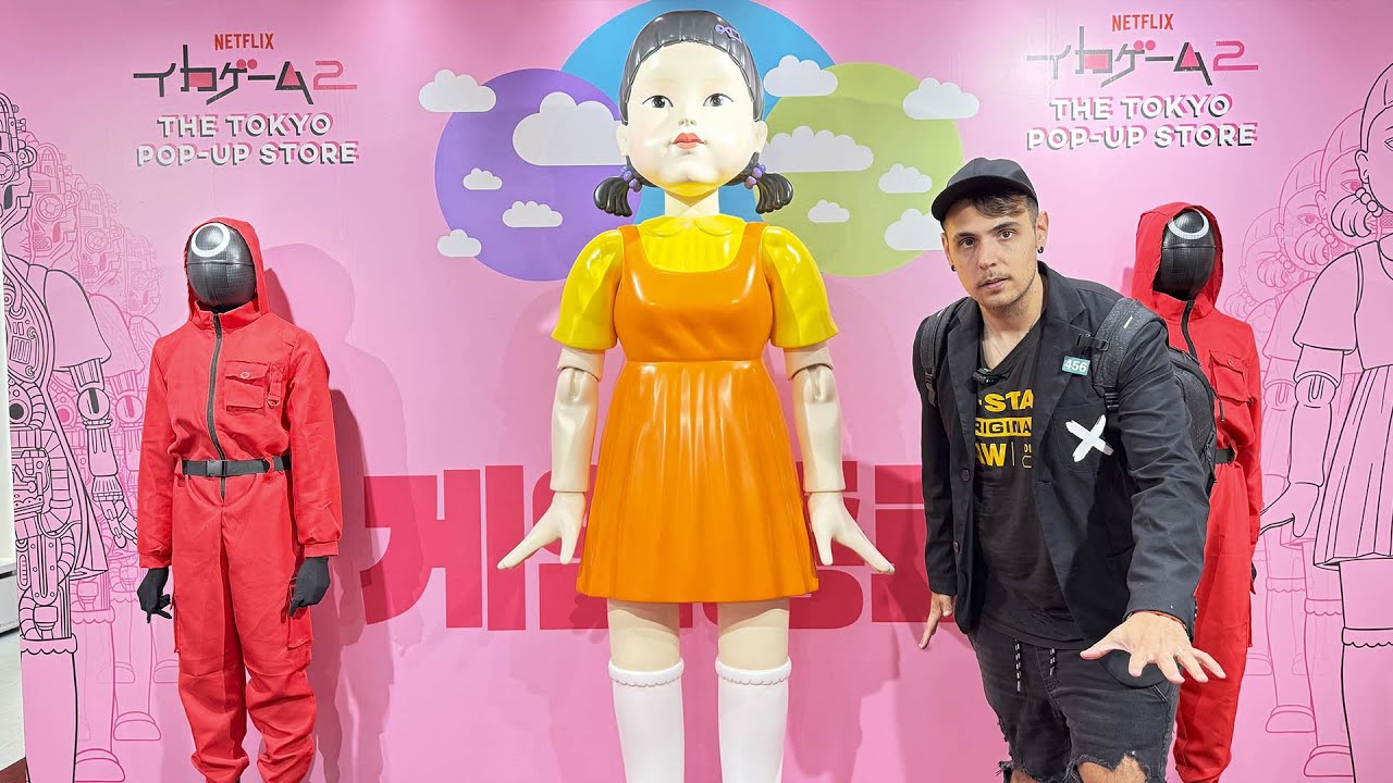 FUIMOS A LA TIENDA SECRETA DEL JUEGO DEL CALAMAR 2 EN TOKYO 😱 Lyniel #4 🇯🇵