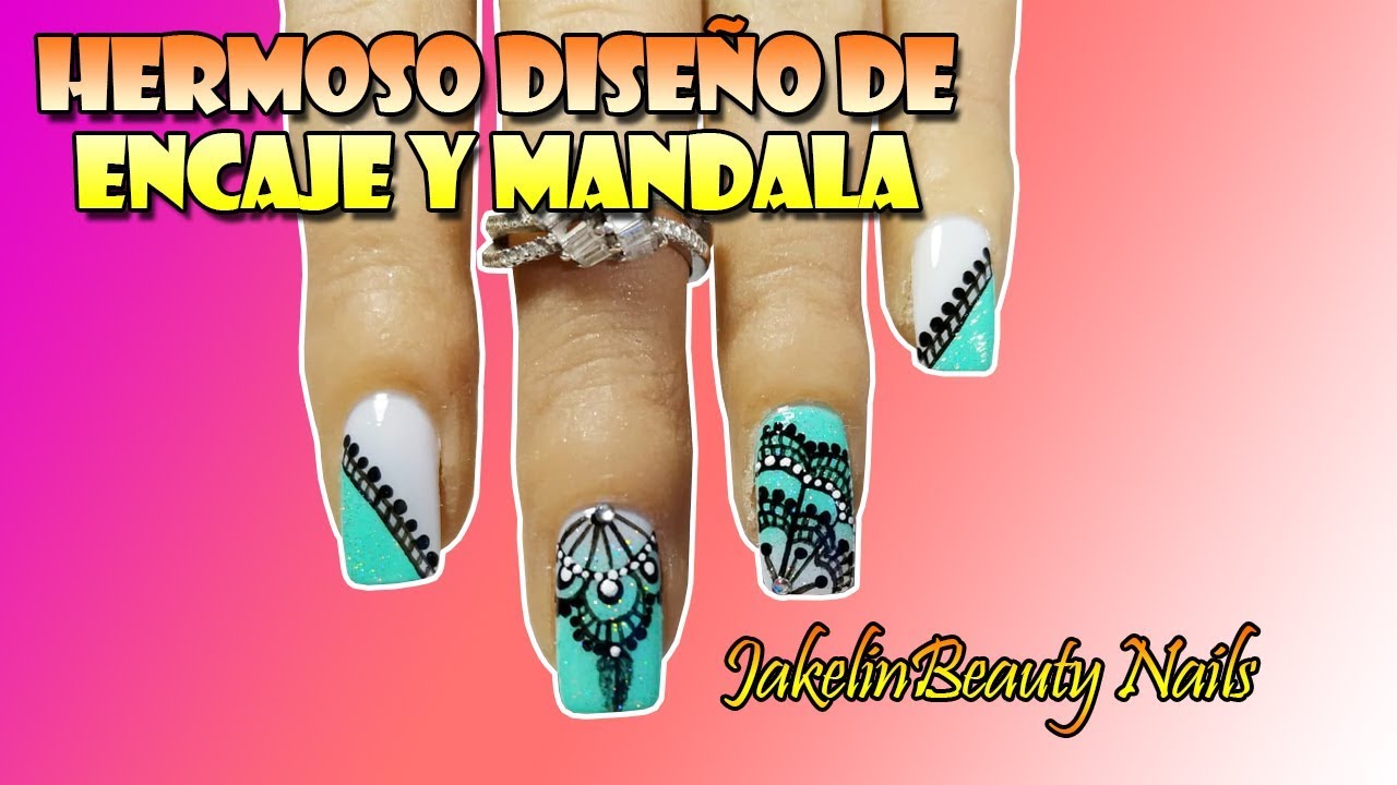 Diseños fáciles y sencillos para uñas corticas/ Mándalas en las uñas tutorial principiantes😍💅