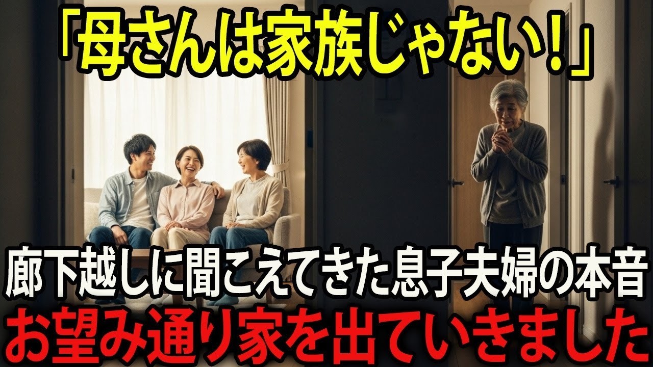 「母さんは家族じゃない」冷酷な言葉を言い放つ息子夫婦の代償があまりにも壮絶でした
