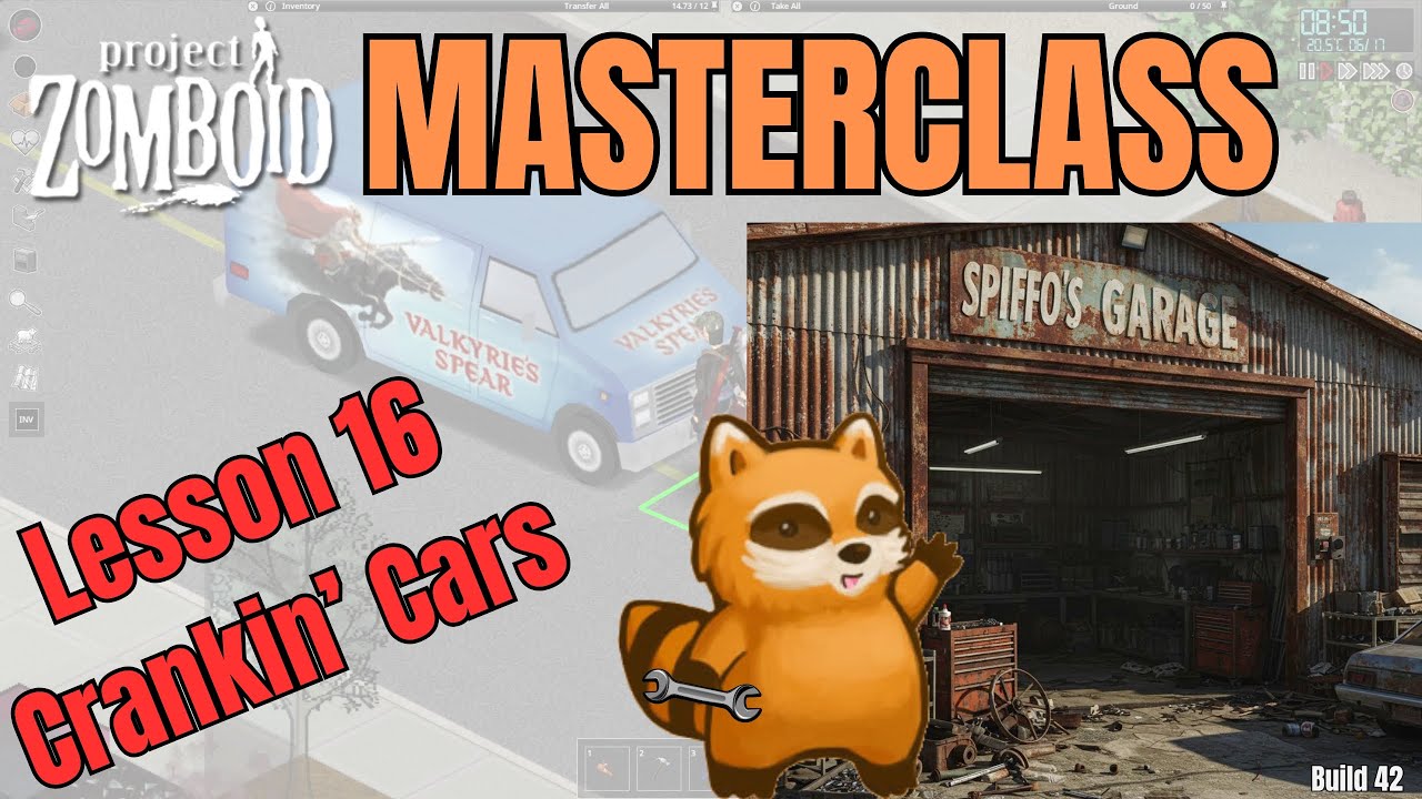 Project Zomboid Masterclass Lesson 16 || Vehicles Deep Dive || Leveling, Repairing, Tips & Tricks