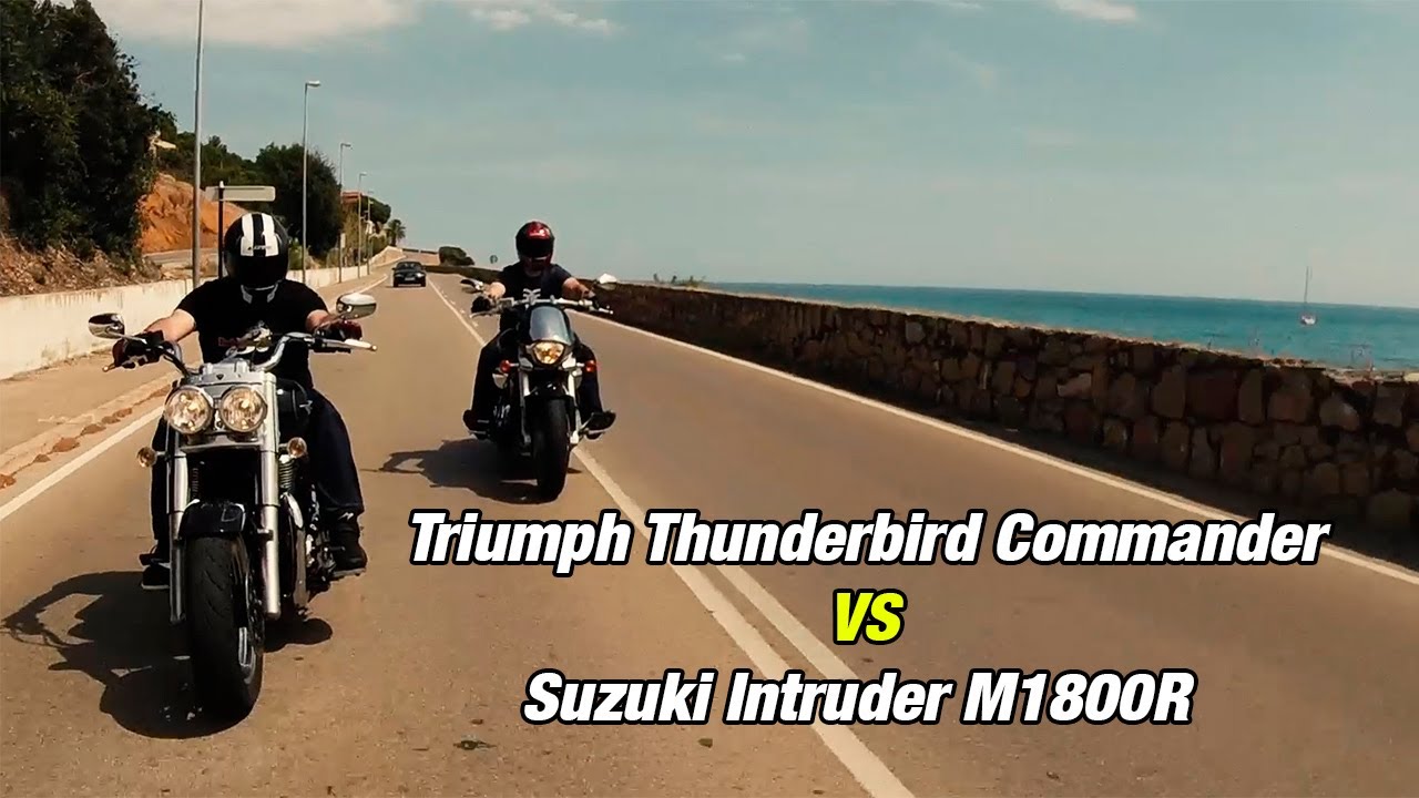 Triumph Thunderbird Commander 2014 vs Suzuki Intruder M1800R 2013: Comparativa [FullHD]