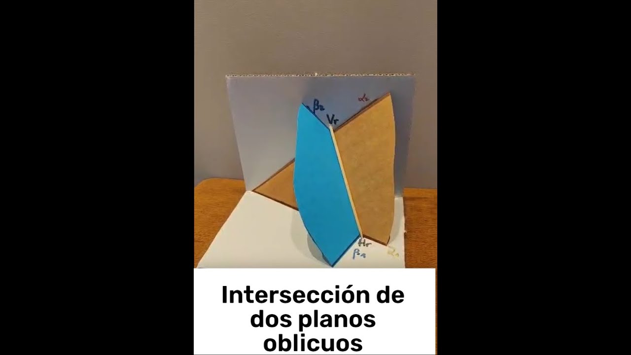S Diédrico.  Intersección de dos planos.   Caso dos puntos