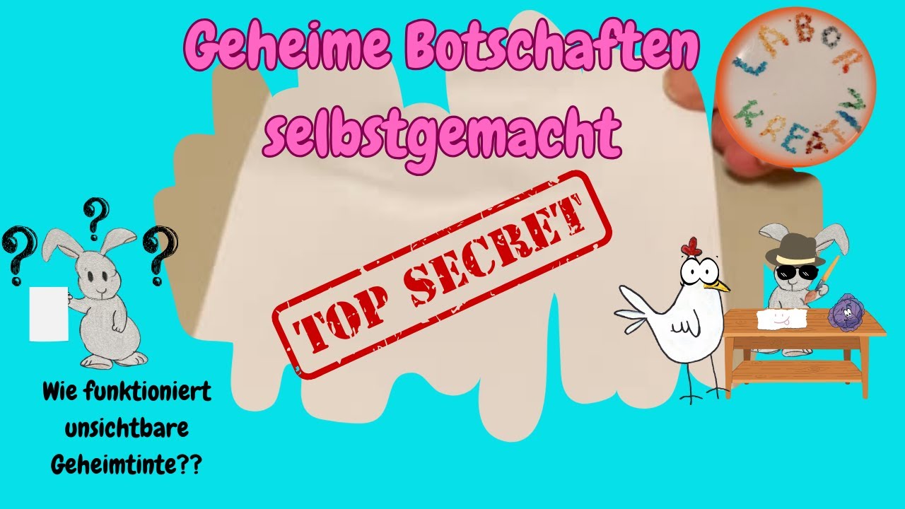 Geheime Botschaften selbstgemacht: Zwei Geheimschriften  f&uuml;r Kinder