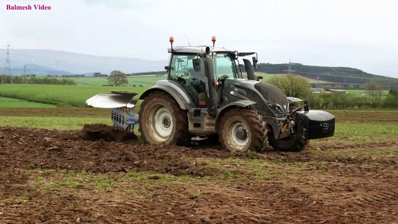 Ploughing with Valtra T174 with Cab Ride.