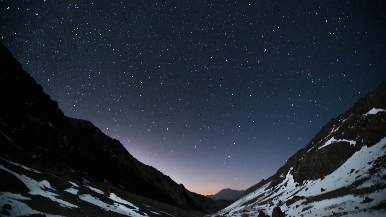 Night Forest Ambience with Stars Footage SOUND ASMR