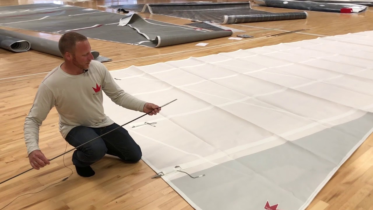 How to install vertical full battens for in-mast furling main sail, EMS