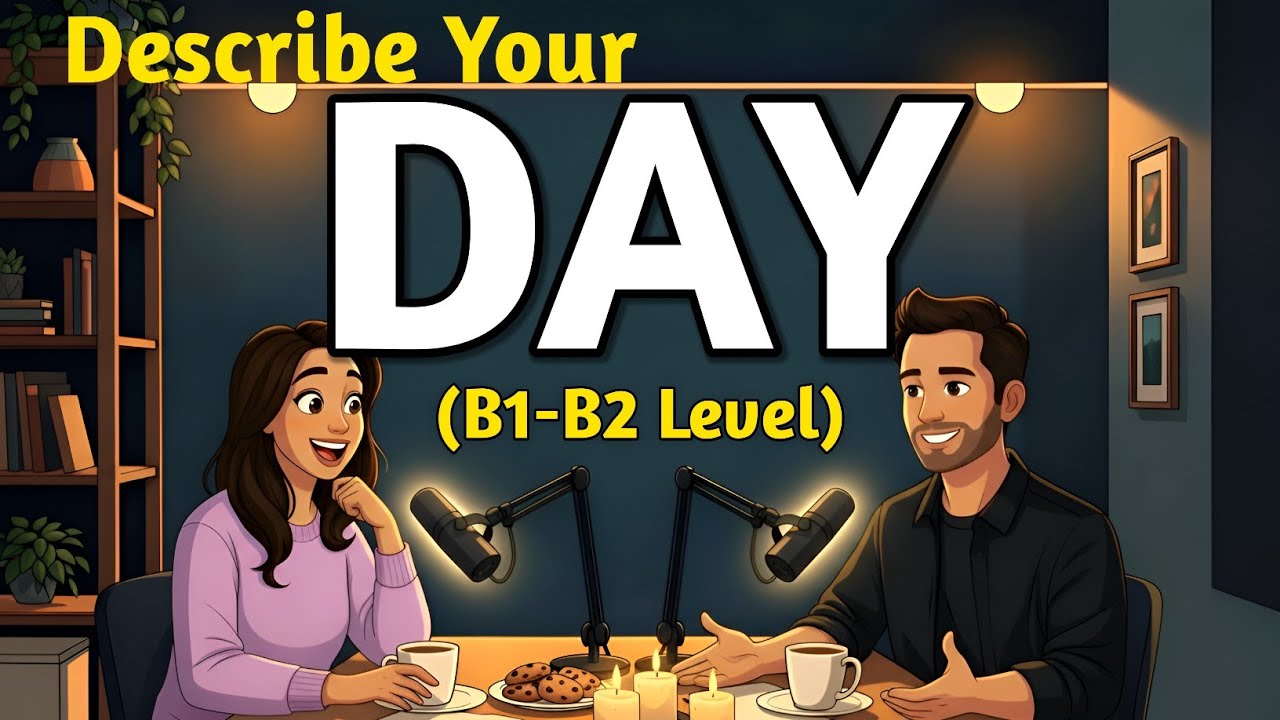 Talk About Your Day in English (B1–B2) | Daily Routine Conversation Practice | The HZ English Pod