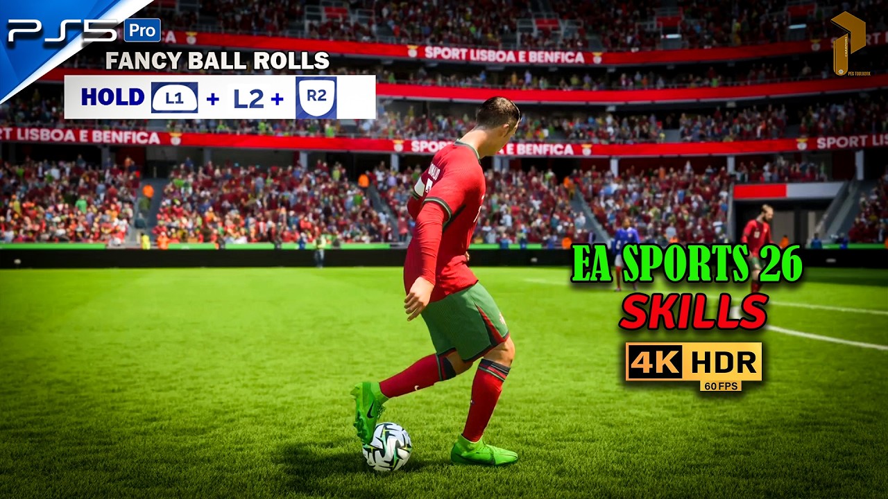 Best Dribbling Skills in FC 26 | PS5 4K HDR #football #ps5 #fc26 #skills #how #viral #fyp #ronaldo