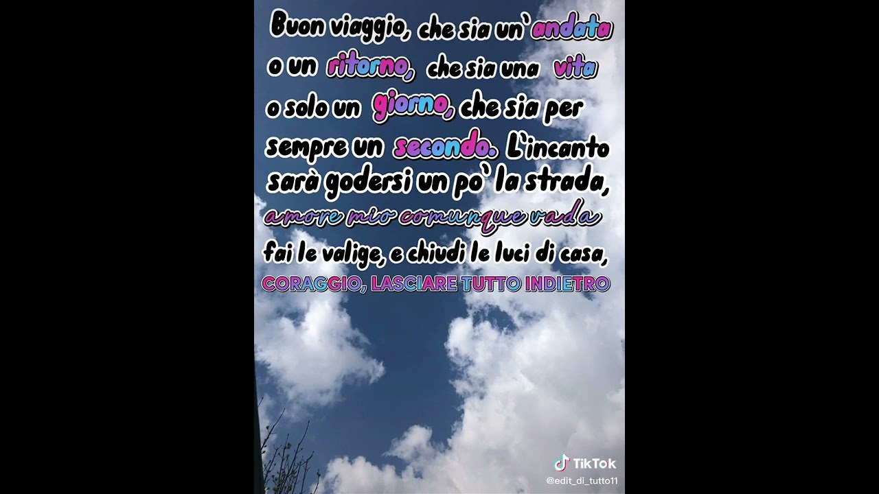 buon viaggio..