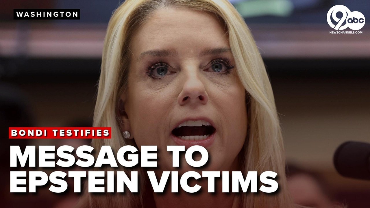 PAM BONDI testifies on EPSTEIN FILES release and her message to VICTIMS