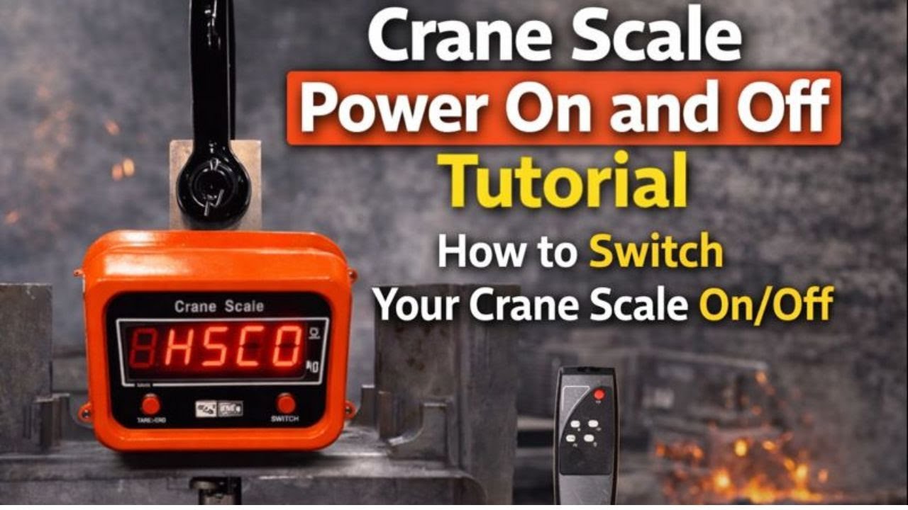 Crane Scale Power On and Off Tutorial – How to Switch Your Crane Scale On/Off