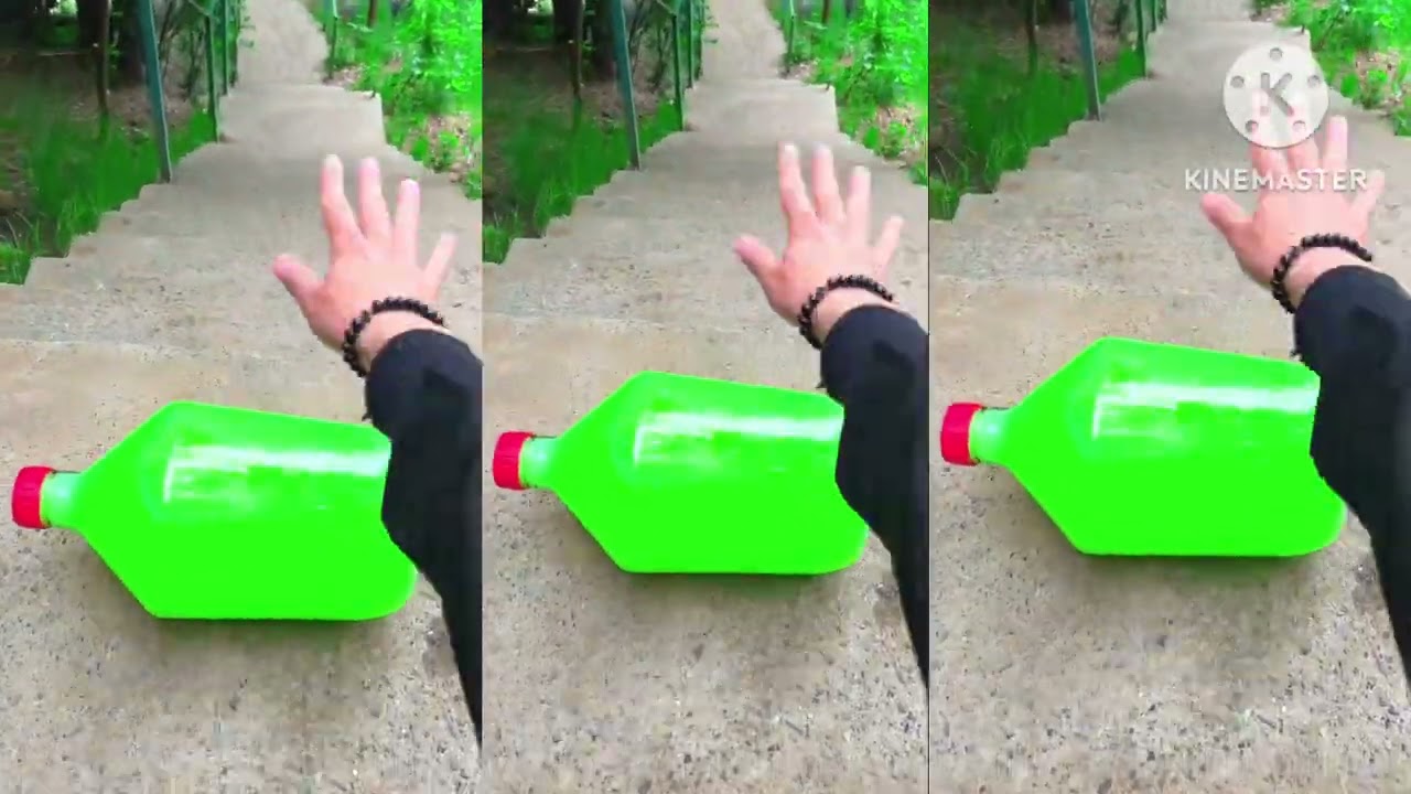 Rolling Colorful Bottles On The Stairs 🌈 Part 4