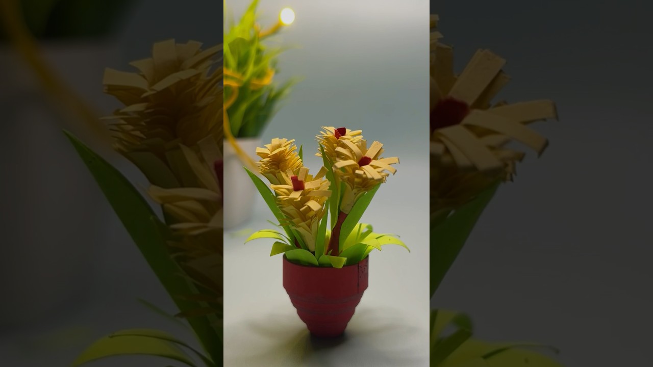 How to make a flower pot with paper 