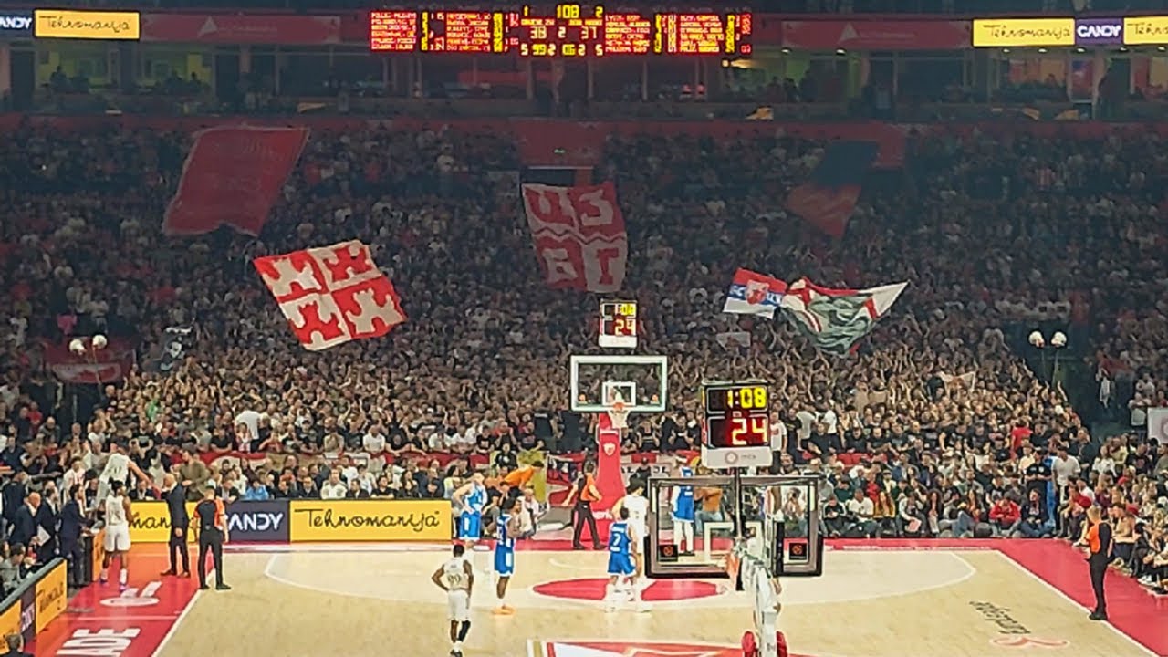 Delije - navijanje na Zvezda Real Madrid (košarka 2025 - 2026)