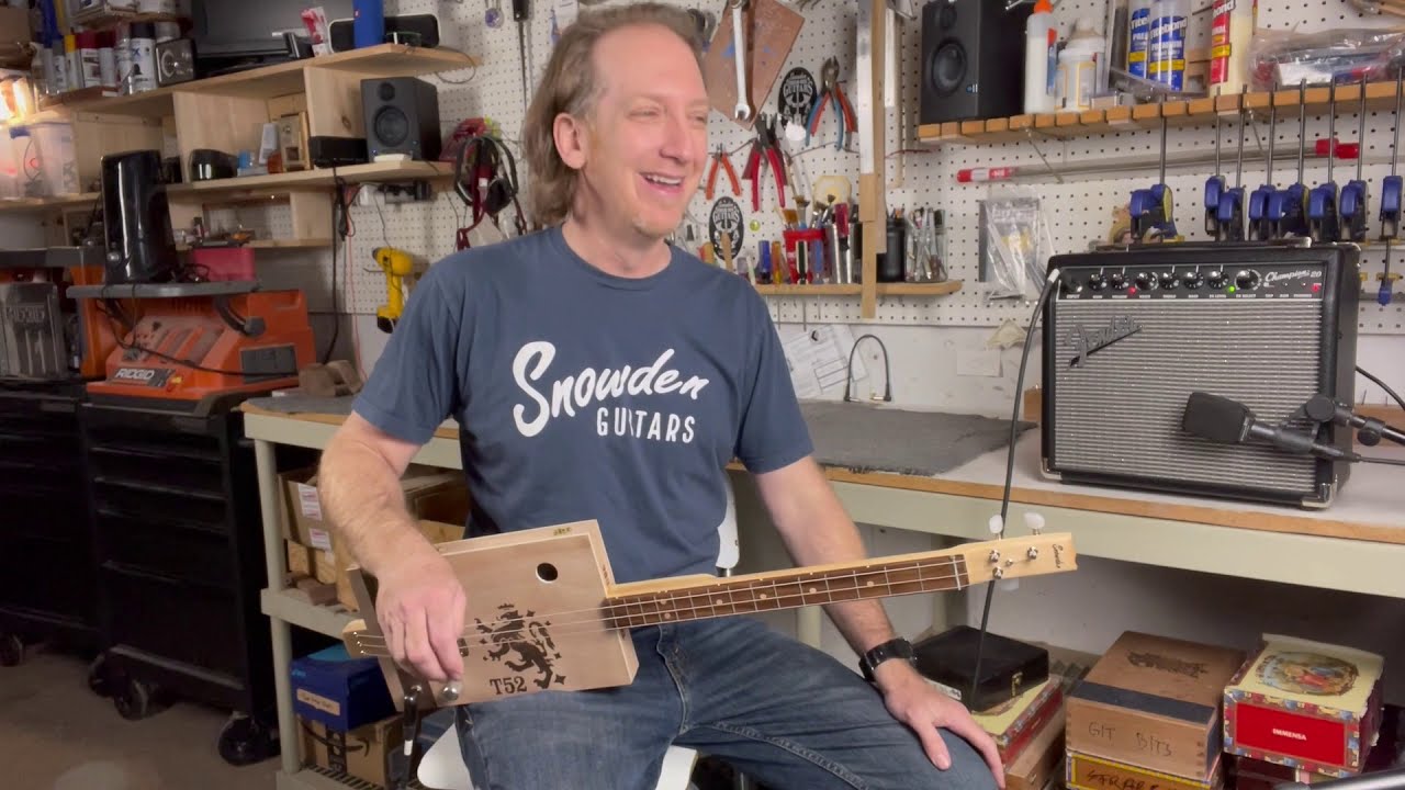 3 String Thursday - Mike Snowden - Cigar Box Guitar - Break down slide intro and use it in a JAM!