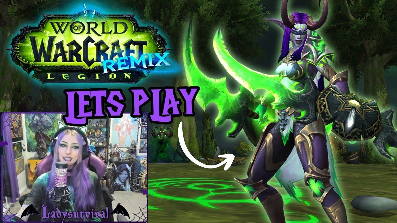 Playing My First Legion Remix Toon! 💚🔥 lvl 10-20 - Intro Quests, Bazaar, Class Order Hall, Stormheim