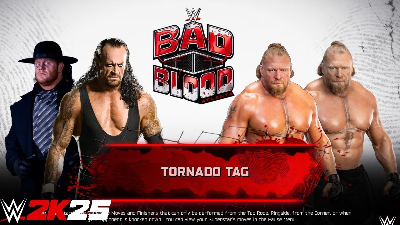 Full Match - Undertaker '90 & Undertaker '07 vs Brock '25 & Brock '26: Tornado Tag | WWE 2k25 
