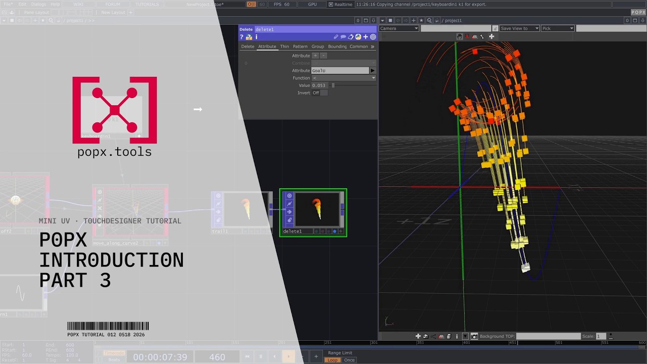 POPX Introduction – Part 3 (TouchDesigner Tutorial)