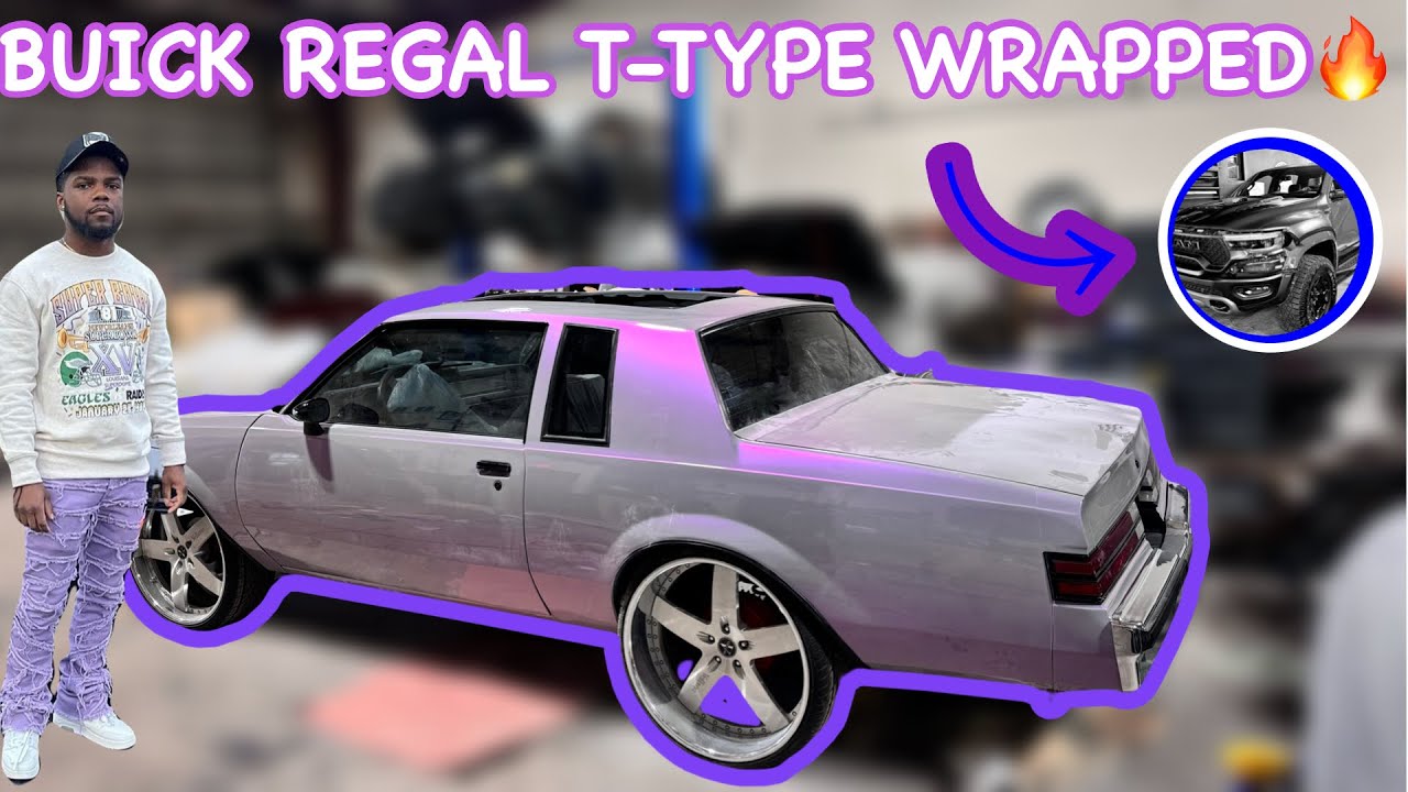 WRAPPING A OLDSCHOOL GBODY  AND REVELING THE RAM TRX COLOR 🔥😮