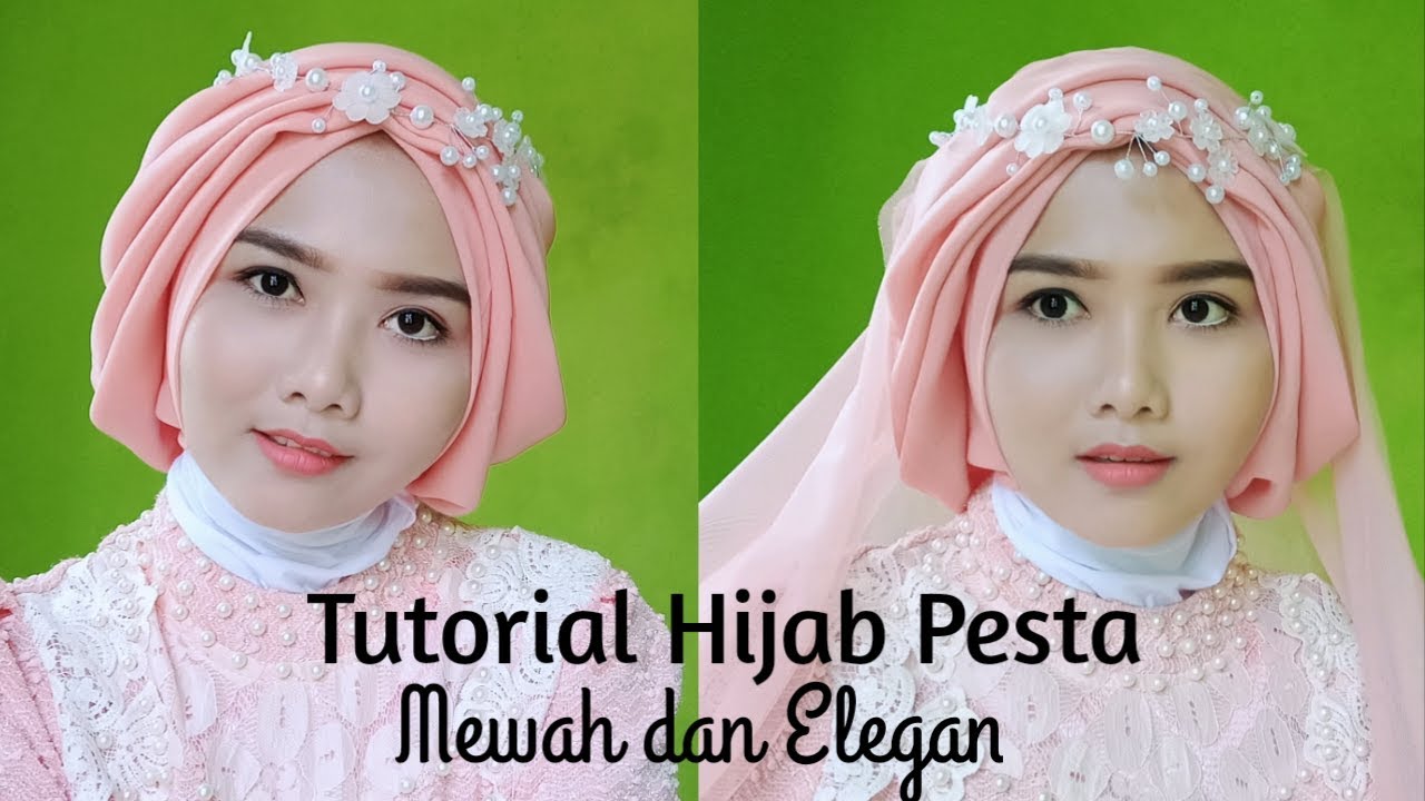 TUTORIAL HIJAB PESTA, WISUDA,HIJAB PENGANTIN,HIJAB SEGIEMPAT,Fara Cahya P