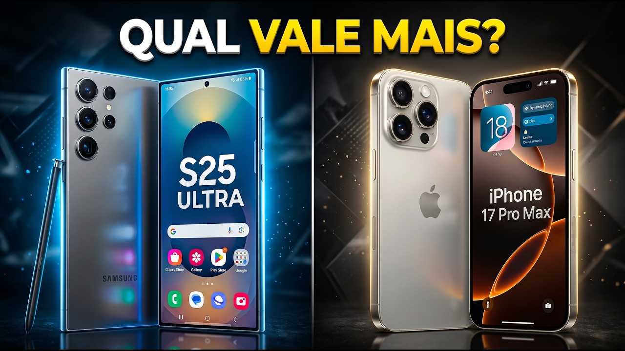 Galaxy S25 Ultra vs iPhone 17 Pro Max: qual entrega mais pelo preço?