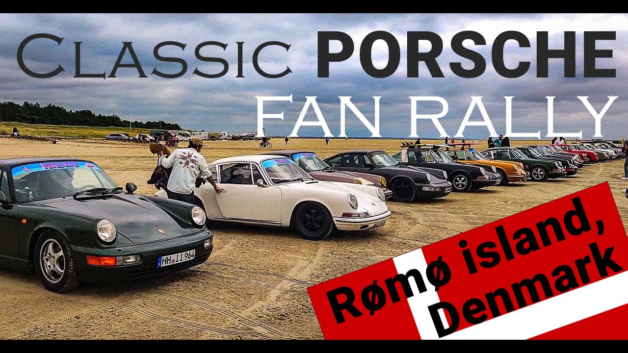 Classic Porsche Rally show on Rømø island in Denmark 2021
