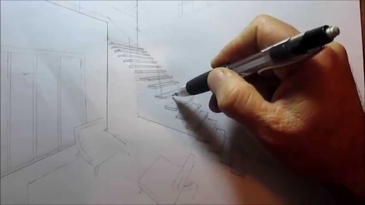 CÓMO HACER UNA ESCALERA EN PERSPECTIVA