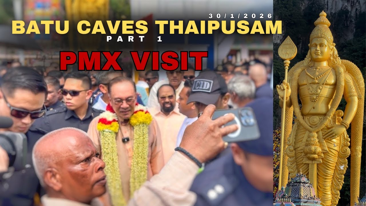 Crowds Gather as Prime Minister Visits Batu Caves for Thaipusam 2026