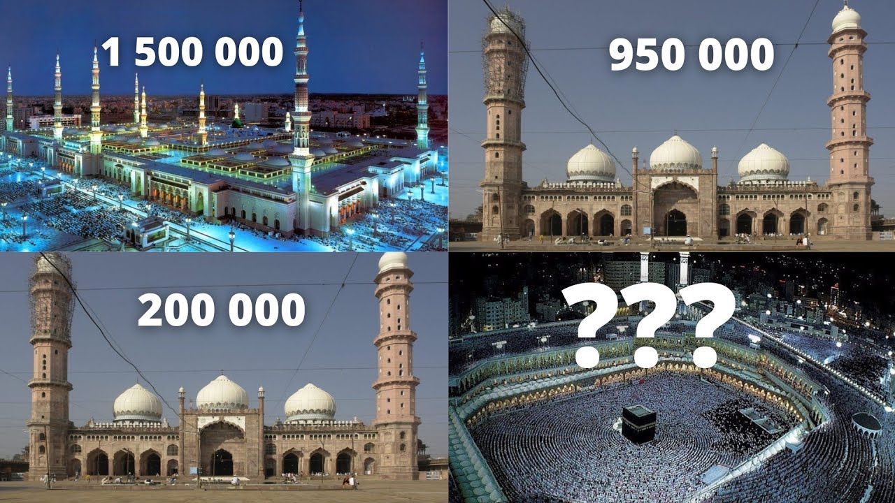 TOP 10 | List of largest mosques! #Masjid #al-Haram #Al-Masjid #an-Nabawi #Jamia #Mosque #Karachi