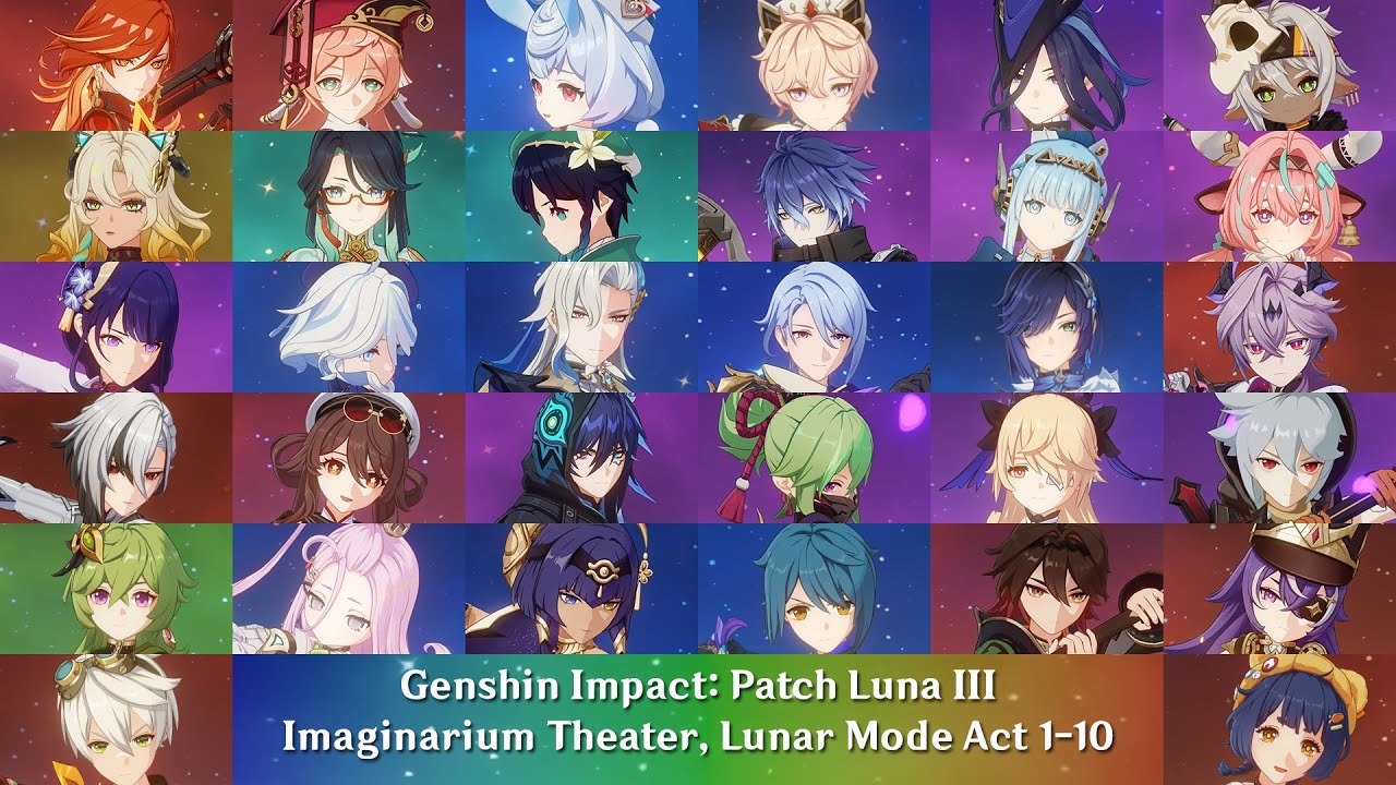 Genshin Impact: Patch Luna III - Imaginarium Theater, Lunar Mode Act 1-10