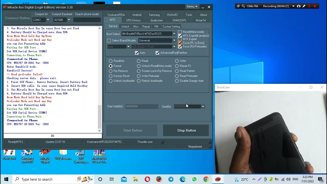INFINIX  ZERO 5 PRO X603 FRP REMOVAL BY MIRACLE TOOL