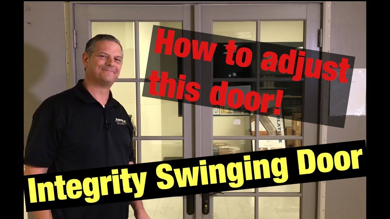 Marvin Integrity Swinging Door, How To Adjust