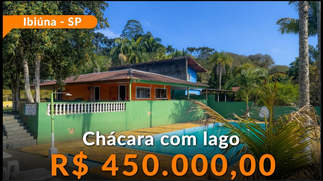 🏡 Chácara Completa com Piscina, Campo e Área Gourmet – 2.100m² em Ibiúna | R$ 595.000,00