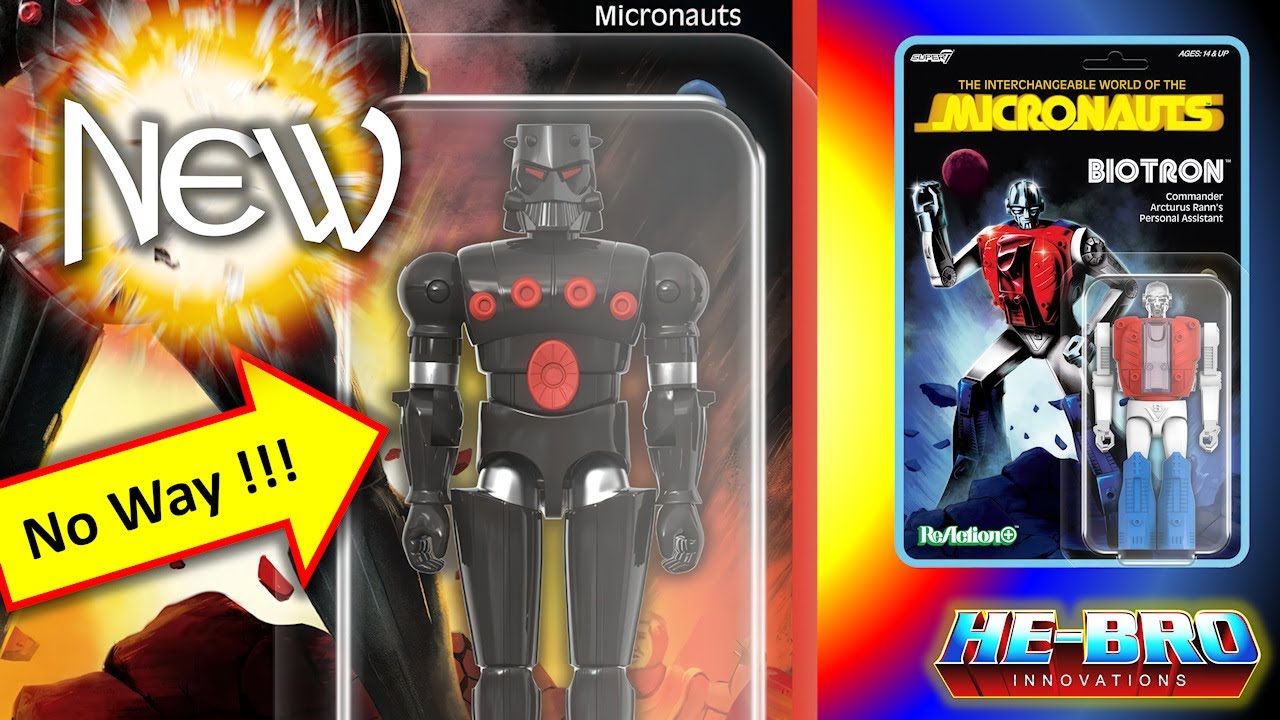 Micronauts Comeback???? Super7 Reaction Plus Figures - No Way!!!!!! Baron Karza & Biotron