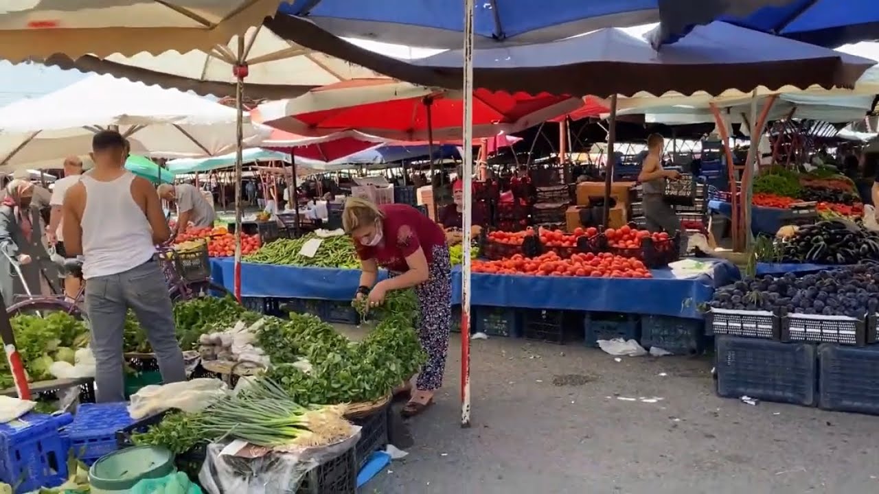 Bu Gün de Akçay'da Cuma Pazarını Gezelim🥰 Neler var? Neler Ucuz? Neler Pahalı Bakalım👍