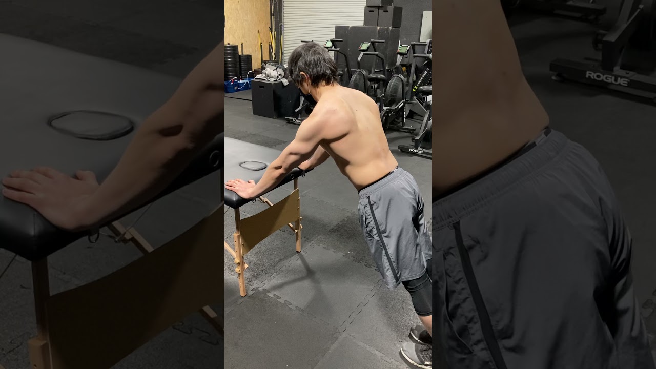 Serratus Anterior Pushup Progression: Incline