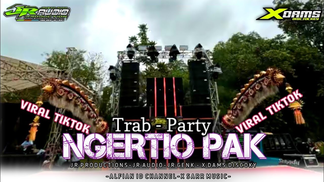  DJ TRAB PARTY NGERTIO PAK || JR AUDIO SUPPORT @xdamsproductionsmix 