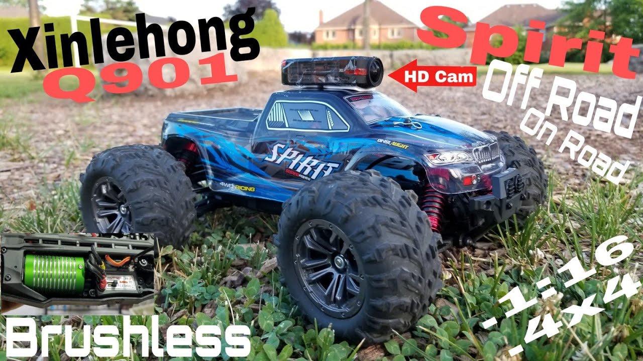 Off Road Fun!! (Xinlehong Q901 Spirit) Brushless 4x4. HD Cam(firefly Q6) on board