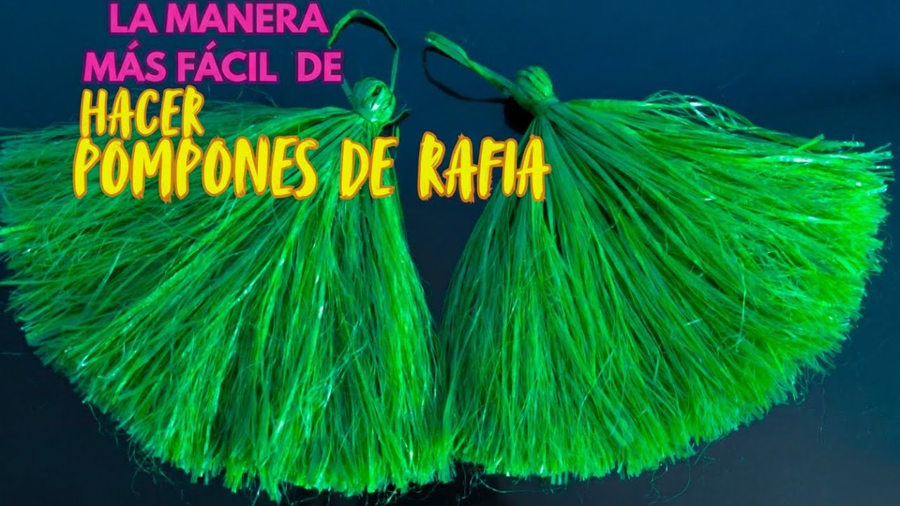 CÓMO HACER POMPONES FACIL Y RÁPIDO, Paso a paso 